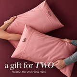 His & Her Embroidered Pillow Covers