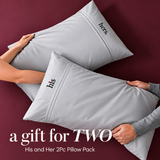 His & Her Embroidered Pillow Covers