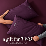 His & Her Embroidered Pillow Covers