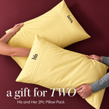 His & Her Embroidered Pillow Covers