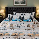 Camp & Explore Printed Bed Sheet