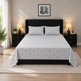 Classic Bow Printed Bed Sheet