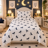 Navy Dragonfly  Kids Bedsheet