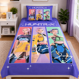 Purple Fantasy Print Kids Bedsheet