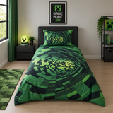 Green Minecraft Kids Bedsheet