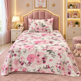 Pink Floral Kids Bedsheet