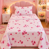 Luxury Pink Floral  Kids Bedsheet