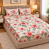 Spring Bloom Floral Fitted Sheet