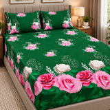 Emerald Rose Garden Fitted Sheet
