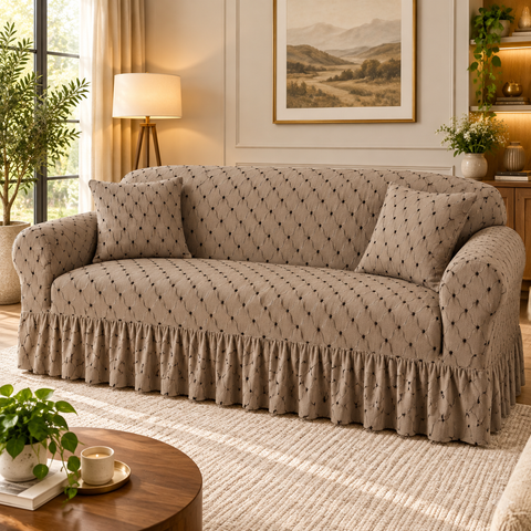 Luxury Quilted Stretch Sofa Cover