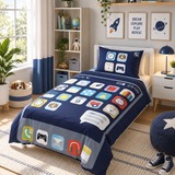 Smartphone Theme Kids Bedsheet
