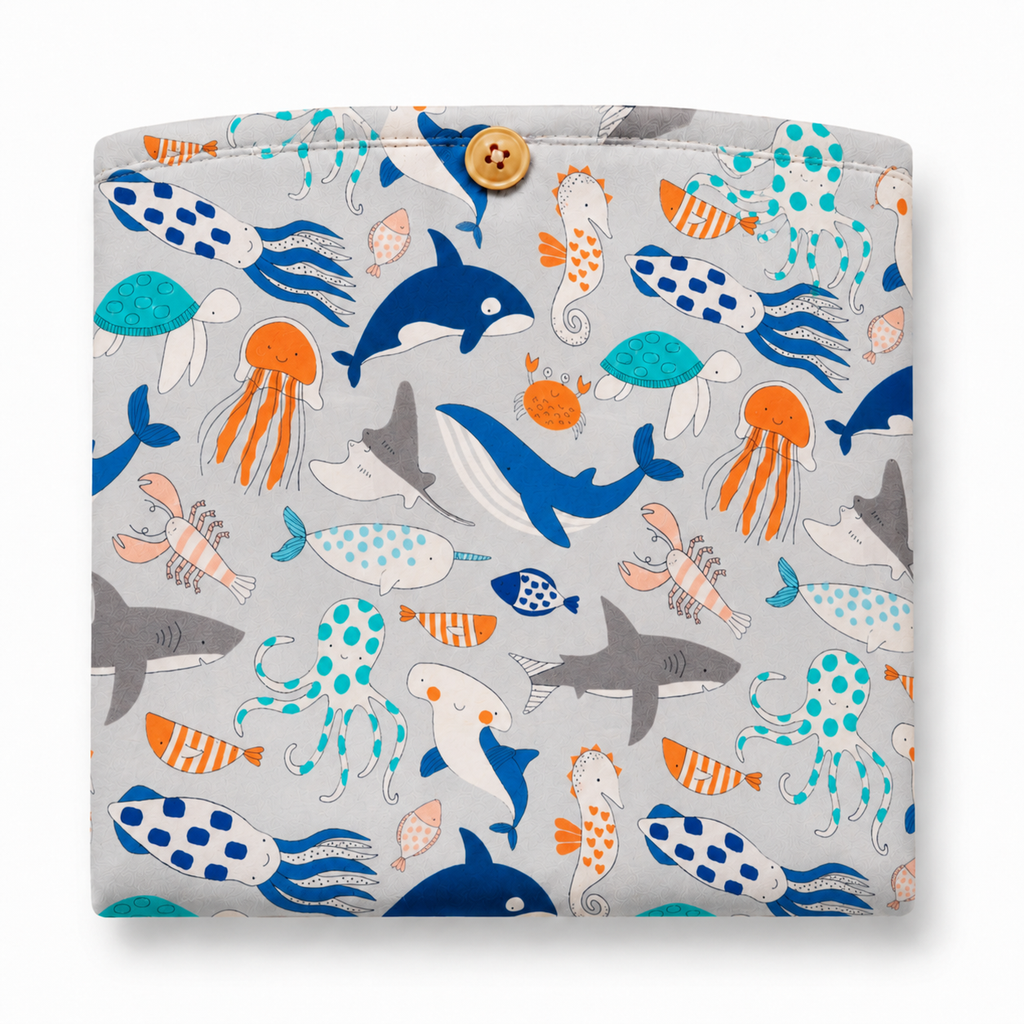 Ocean Friends Diaper Changing Sheet