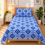 Blue Mechanical Gear Kids Bedsheet