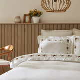 Cotton satin Bamboo Embroidery Duvet Set