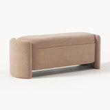 Upholstered teddy bench with storage space