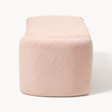 Upholstered teddy bench with storage space