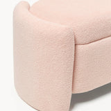 Upholstered teddy bench with storage space