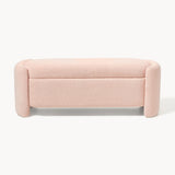 Upholstered teddy bench with storage space