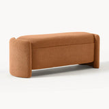 Upholstered teddy bench with storage space