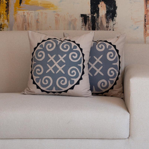 Dhari (Appliqué) - 1 PC Cushion Cover - The Linen House