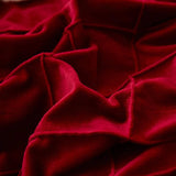 "Luxurious Velvet Pinch Pleat Duvet Set