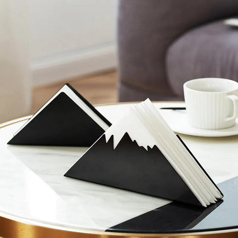Black Napkin holder - The Linen House