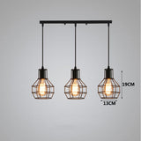 Industrial Vintage 3 Flame Chandelier Light Recessed Ceiling Light
