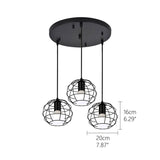Modern Pendant Lights Vintage loft personality Hanging lamp Iron Cage