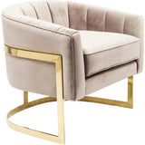 Elegance Armchair with Metal Frame