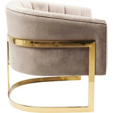 Elegance Armchair with Metal Frame