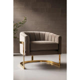 Elegance Armchair with Metal Frame