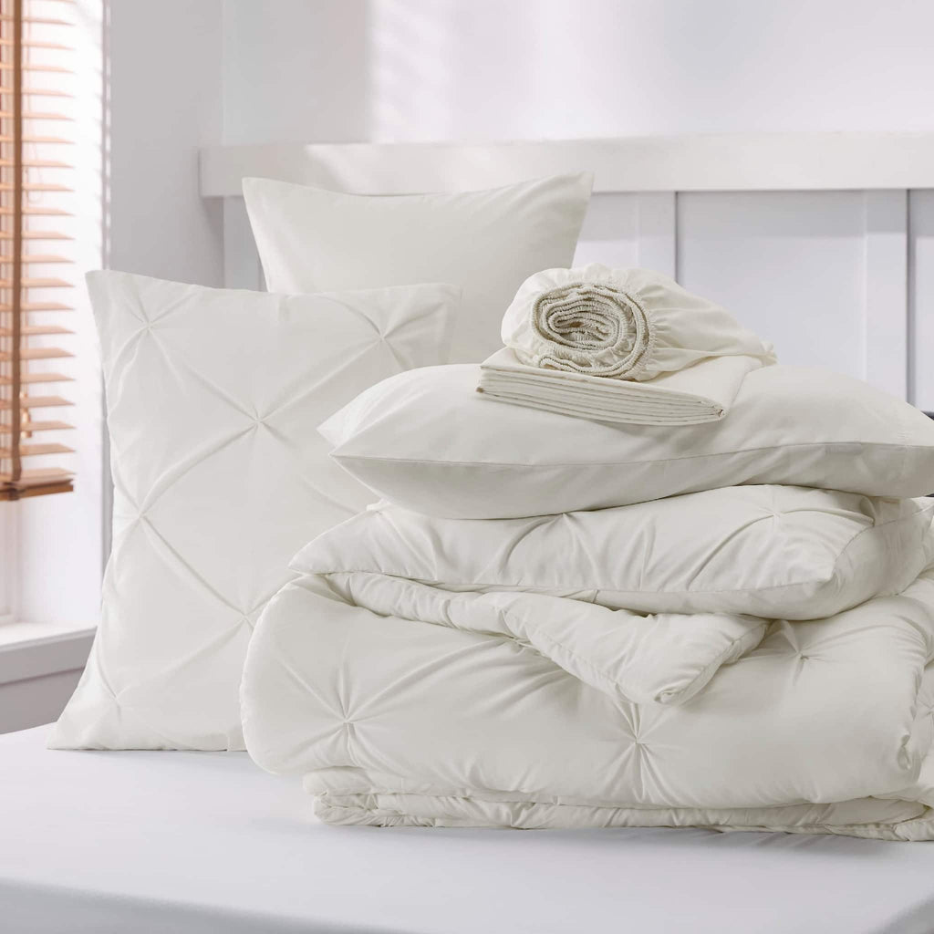 Pintuck Duvet Set - The Linen House