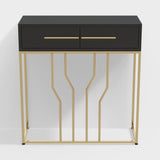 Modern Narrow Console Table with Storage Entryway Table with Drawers - The Linen House