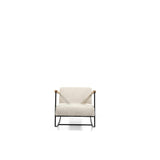 Modern Stylish Armchair with Metal Frame - Sleek & Comfortable Seating