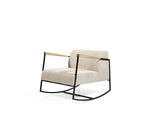 Modern Stylish Armchair with Metal Frame - Sleek & Comfortable Seating