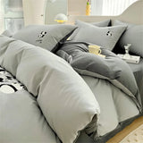 Panda Embroidery Duvet Set - The Linen House