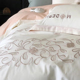 Luxury Modern Embroidery Duvet Set