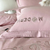 Luxury Modern Embroidery Duvet Set