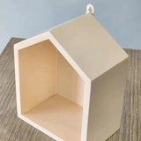 Hut Shape Wall Hanging Shelf Light Peach