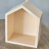 Hut Shape Wall Hanging Shelf Light Peach