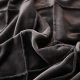 "Luxurious Velvet Pinch Pleat Duvet Set