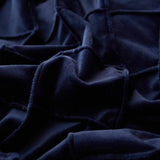 "Luxurious Velvet Pinch Pleat Duvet Set