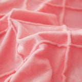 "Luxurious Velvet Pinch Pleat Duvet Set