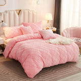 "Luxurious Velvet Pinch Pleat Duvet Set