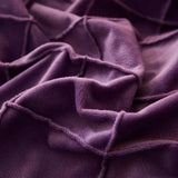 "Luxurious Velvet Pinch Pleat Duvet Set