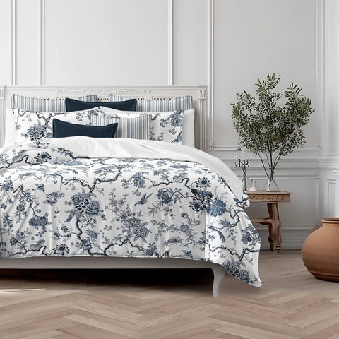 Fine Linens Tree Top Sky Printed Bedding Duvet Set