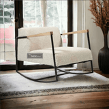 Stylish Armchair with Metal Frame