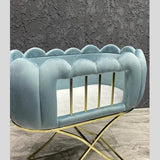 BABY CHESTER VELVET TUFTED BASSINET