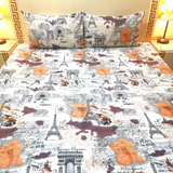 Kids Cartoon Bed-sheet Paris