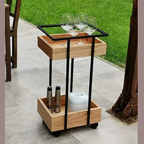 Metal Frame with MDF Sheet Trolley